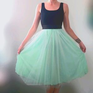 Rue21 Midi Dress Aqua and Black